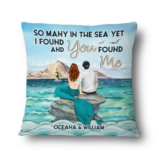 Discover So Many In The Sea Custom Gift For Couple Personalized Pillow
