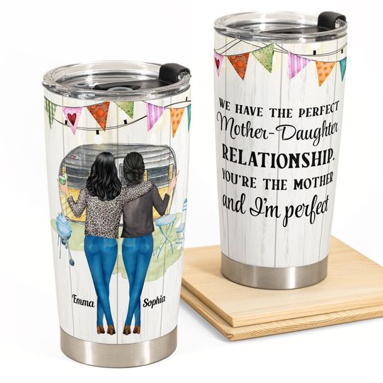 Discover Perfect Mother-Daughter Relationship - Personalized Tumbler Cup - Gift For Mom