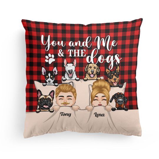 Discover You & Me And The Dogs - Personalized Pillow - Valentine's Day Gift