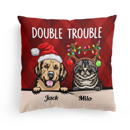 Discover Double Trouble - Personalized Pillow