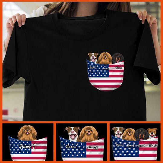 Discover The 4th Of July Independence Day Dogs Owner Custom T-Shirt
