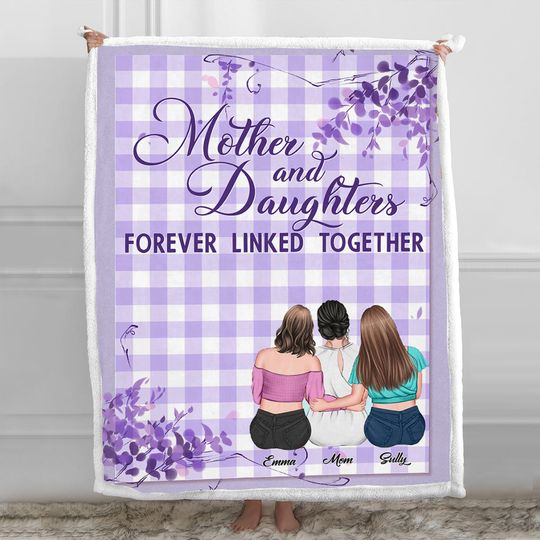 Discover Forever Linked Together - Personalized Mother Blanket