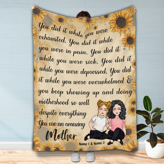 Discover You Are An Amazing Mom - Personalized Mother's Day Mother Blanket