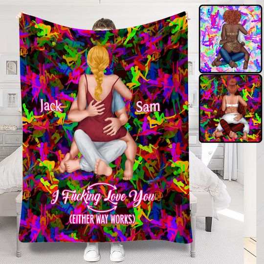 Discover I Love You - Personalized Couple Blanket