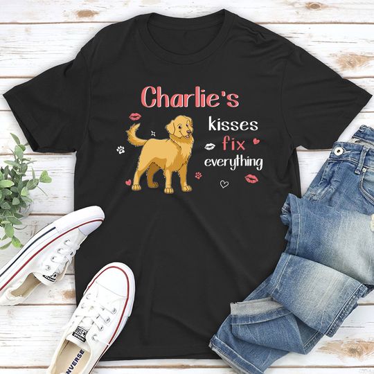 Discover My Dog Kisses Dog Custom Personalized Unisex T-shirt