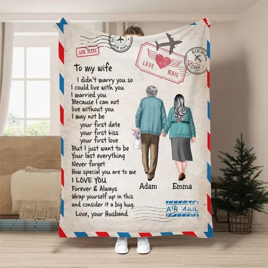 Discover Couple - Wrap Yourself Up In This Blanket - Personalized Blanket