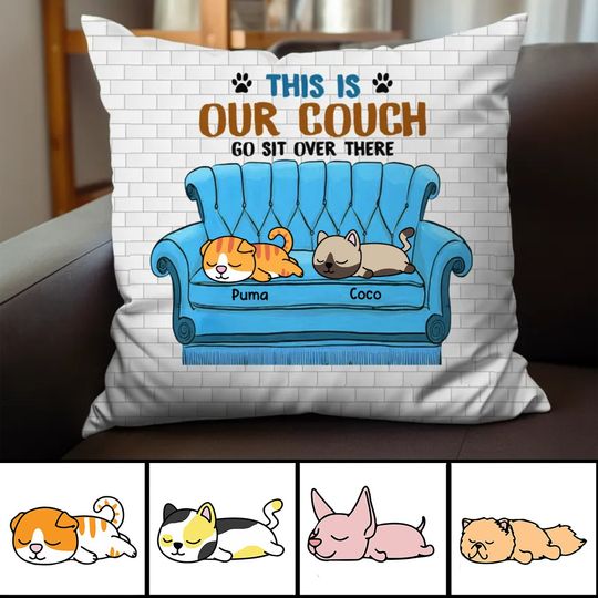 Discover Cat Lovers Personalized Pillow - Custom Gift