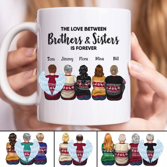 Discover The Love Between Brothers And Sisters Is Forever - Personalized Mug