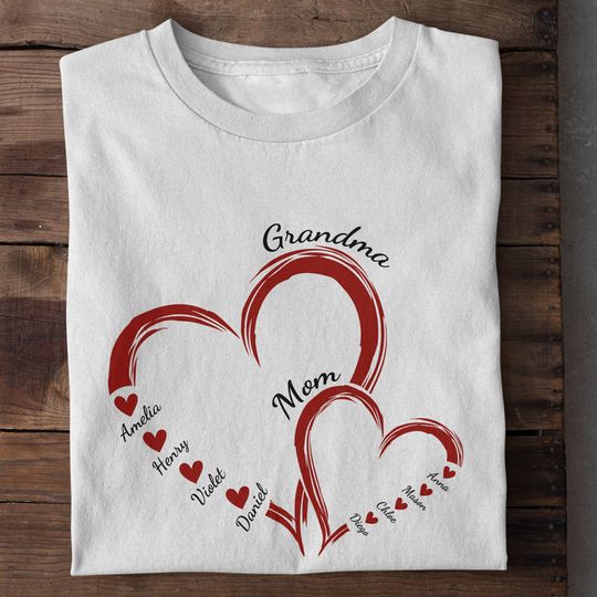 Discover Mom Grandma Sweethearts Gift For Mother's Day - Personalized Shirt