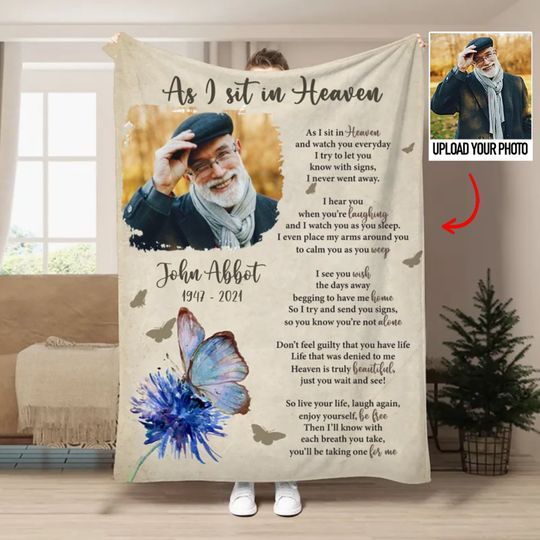 Discover Family - Custom Photo I Try To Let You Know With Signs - Personalized Blanket
