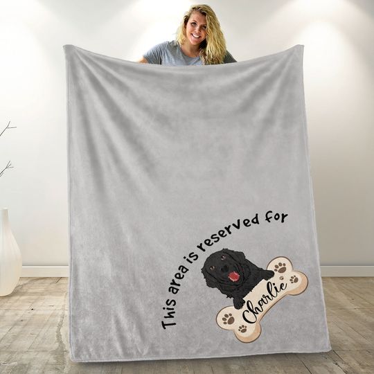 Discover Reserved For My Dog - Personalized Blanket - Birthday Gift For Dog, Puppy