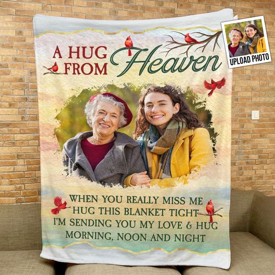 Discover I'm Sending You My Love & Hug - Personalized Photo Blanket