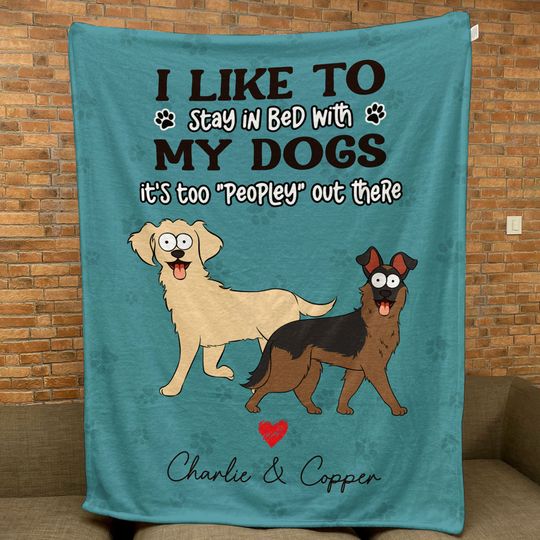 Discover It's Too Peopley Out There - Personalized Blanket