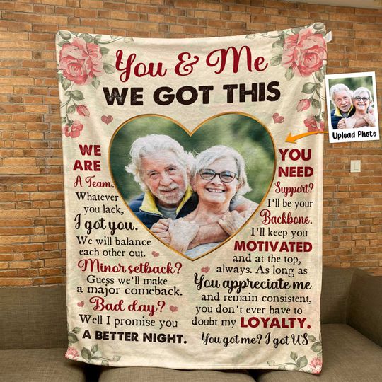 Discover We're A Team - Personalized Photo Blanket