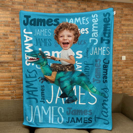 Discover Custom Name Swaddle For Kids, Grandkids - Personalized Photo Blanket