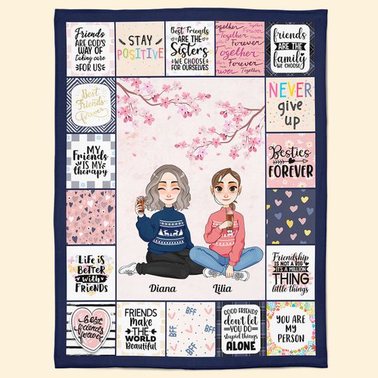 Discover Best Friend Forever - Personalized Blanket