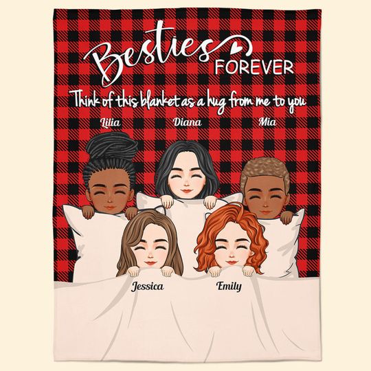 Discover Besties Forever  - Personalized Blanket