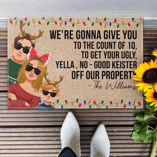 Discover I'm Gonna Give You To The Count Of 10 - Personalized Doormat