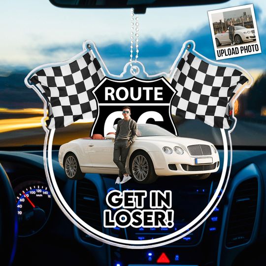 Discover Get In Loser - Personalized Car Photo Ornament