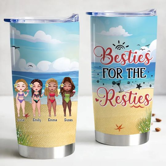 Discover Best Friends Are The Sisters We Choose - Personalized Stainless Steel Tumbler