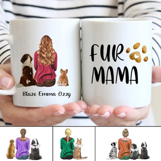 Discover Dog Lovers - Fur Mama - Personalized Mug
