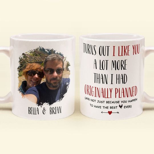 Discover I Like You A Lot More - Personalized Photo Mug - Birthday, Valentine'S Day Gift For Husband, Boyfriend, Funny Gift