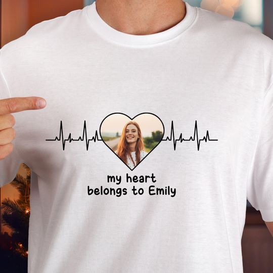 Discover My Heart Belong To - Personalized Photo Shirt