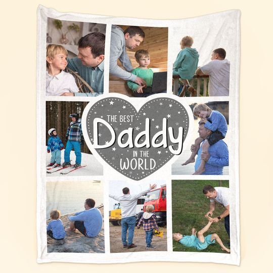 Discover Best Daddy In The World - Personalized Photo Blanket