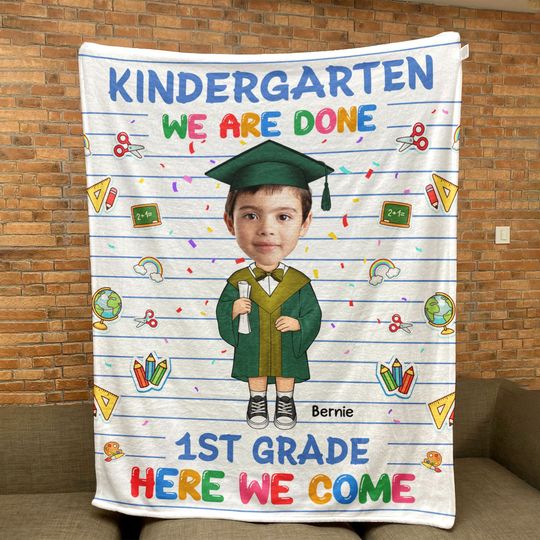 Discover Gifts For Kids In Graduation - Personalized Photo Blanket