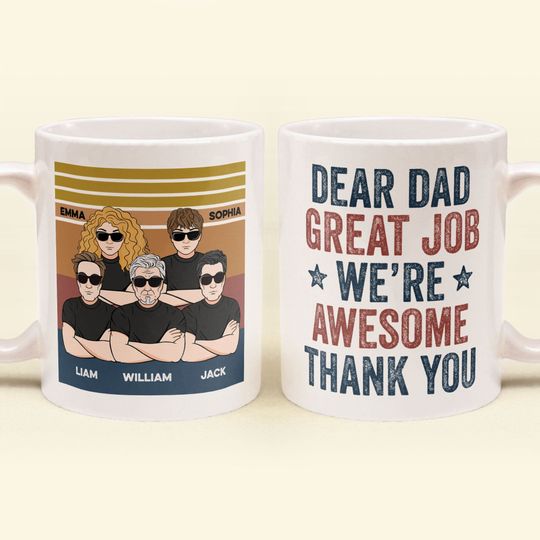 Discover Great Job We Are Awesome - Personalized Mug - Father's Day Gift For Father, Dad, Papa