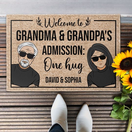Discover Welcome To Grandma & Grandpa's - Personalized Doormat