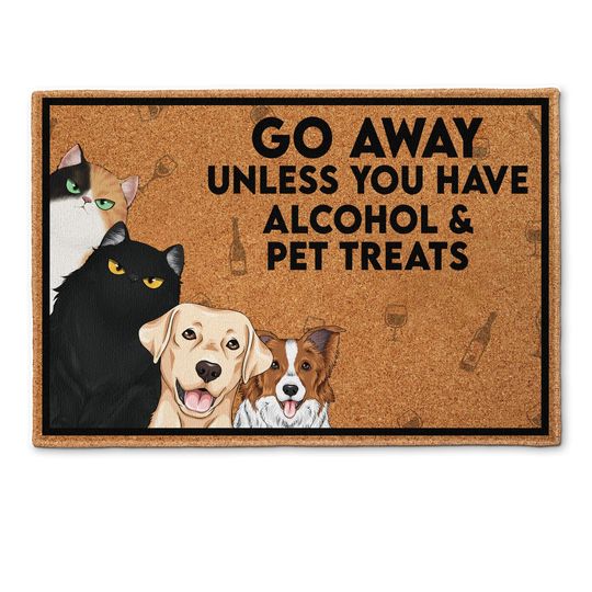Discover Go Away - Personalized Doormat