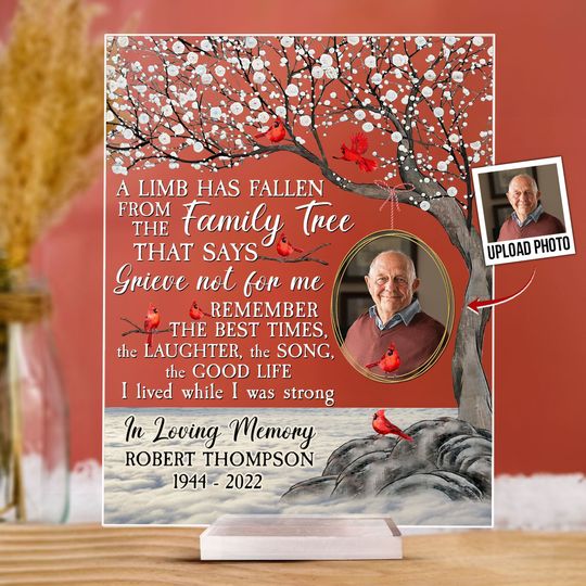Discover A Limb Has Fallen - Personalized Acrylic Photo Plaque