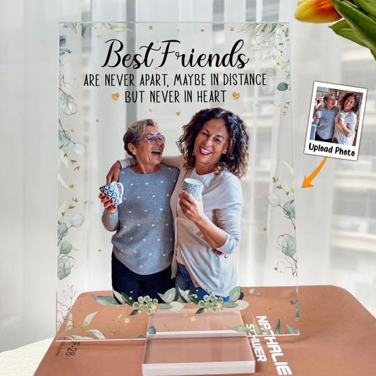 Discover Best Friends Are Never Apart - Personalized Acrylic Photo Plaque