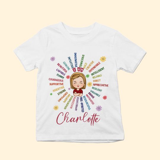 Discover Affirmations Flower For Kid - Personalized Shirt