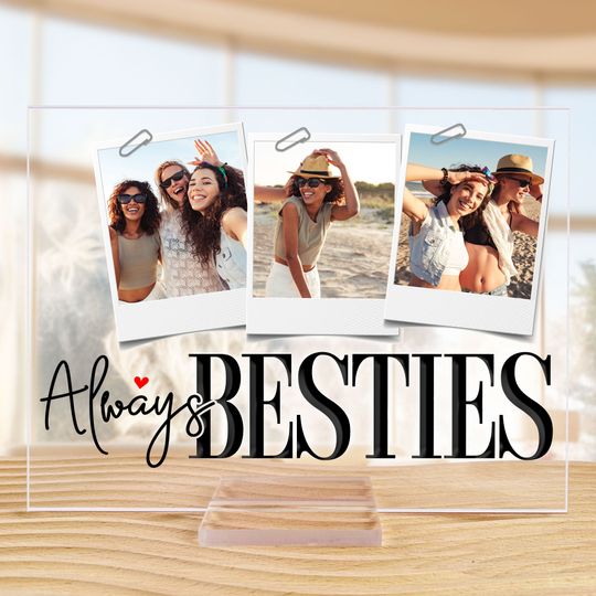 Discover Always Besties - Personalized Acrylic Photo Plaque
