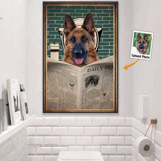 Discover Custom Pet Photo Toilet - Personalized Photo Poster