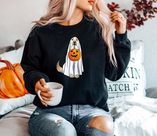 Discover Bluza na Halloween, retro straszny sezon, bluza z duchem