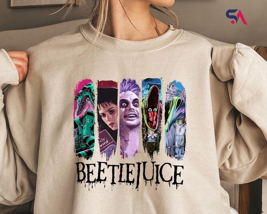 Discover Bluza z filmu "Beetlejuice" na Halloween, bluza "Juice Halloween Horror