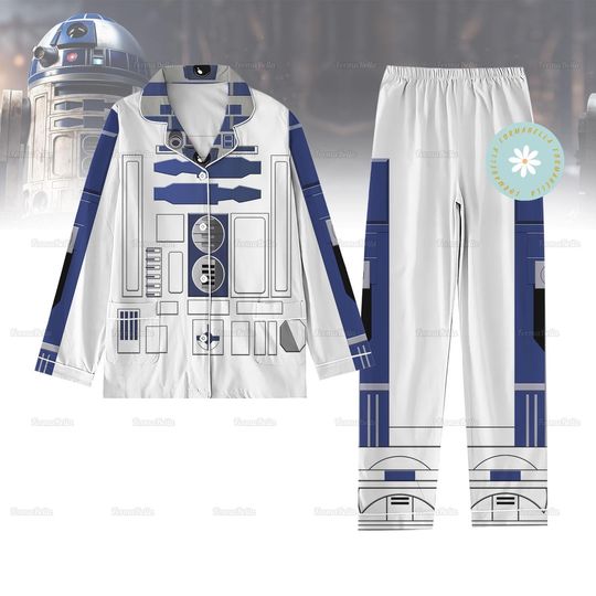 Discover Komplet Piżam Dla Dorosłych R2-D2 na Halloween, Piżamy Świąteczne