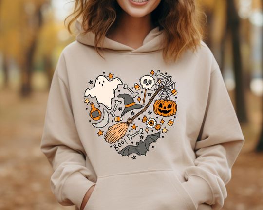 Discover Urocza nauczycielska bluza z kapturem na Halloween, bluza z kapturem na Halloween