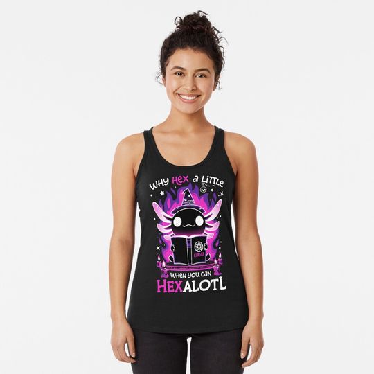 Discover Axolotl Witching Hour - Spooky Salamander Tank Top