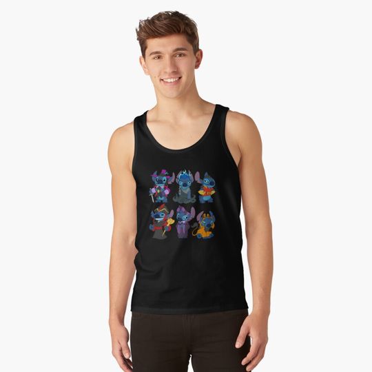 Discover 90's Kids Halloween Time Stitch Tank Top