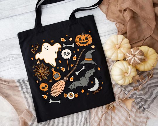 Discover Torba na Halloween, torba na Halloween Doodle