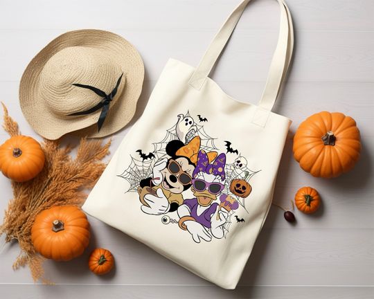 Discover Halloweenowe torby na zakupy z motywem Daisy i Minnie