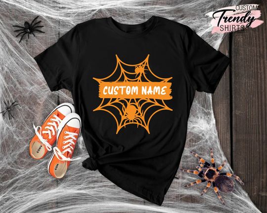 Discover Personalizowana koszulka na Halloween, personalizowane prezenty na Halloween, koszulka na Halloween z imieniem