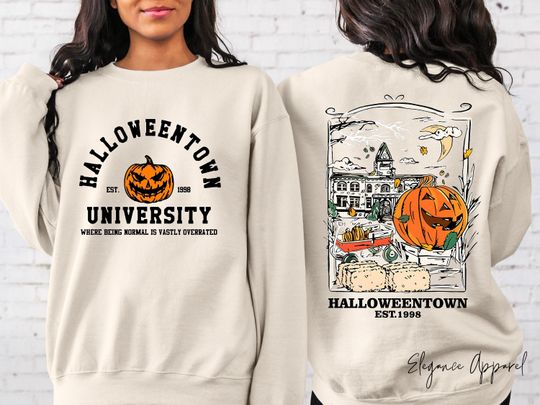 Discover Bluza z tyłem i przodem w stylu retro Halloween