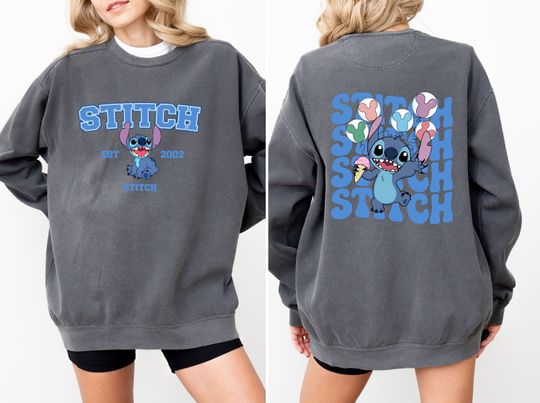 Discover Bluza Stitch, bluza Disney Stitch Est 2002