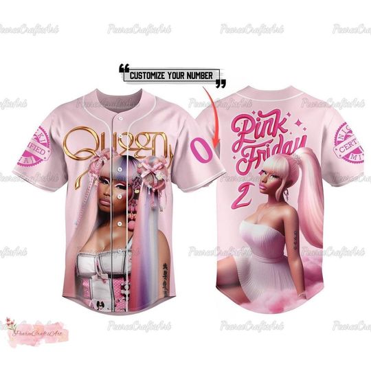 Discover Koszulka baseballowa Nicki Minaj, Pink Friday 2