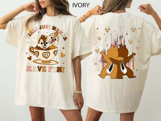 Discover Dziewczyny Disney Chip i Dale po prostu chcą się dobrze bawić. Dwustronne koszulki